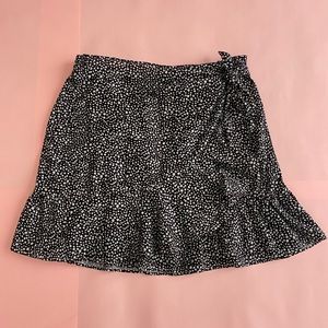 faux wrap skirt
